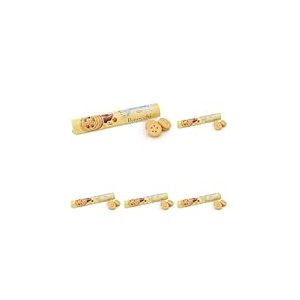 Mulino Bianco Biscuits Baiocchi à la crème aux noisettes et au cacao pour le petit-déjeuner et les collations sucrées pour le goûter - 168 gr (Lot de 5)