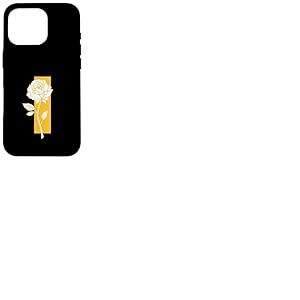 University Varsity-Gold Distressed Color Bar Rose Jaune Coque pour iPhone 16 Pro