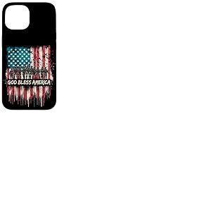 Drapeau américain « God Bless America » 4 juillet patriotique Coque pour iPhone 15