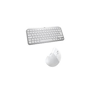 Logitech Ensemble Clavier MX Keys Mini for Mac et Souris Ergonomique Verticale Lift for Mac - sans Fil, Bluetooth, Touches r&eacute;tro&eacute;clair&eacute;es, Silencieux, macOS/iPadOS/MacBook/iMac/iPad - AZERTY FR