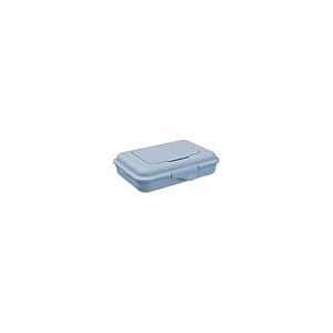Rotho Babydesign Boîte à lingettes humides, bleue, 0,45 l, boîte de rangement pour lingettes humides, lingettes pour bébé, lingettes de nettoyage, distributeur de lingettes rechargeables et