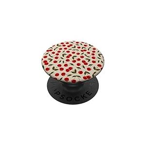 Cherry on Top Red Cherries Floral PopSockets PopGrip Adhésif