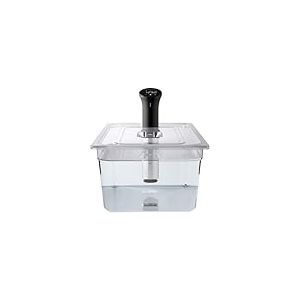 SousVideTools Récipient Transparent en Polycarbonate avec Couvercle Découpé sur Mesure pour Cuiseur sous Vide Anova sans Bpa, Antiadhésif, Passe au Lave-Vaisselle 20 l
