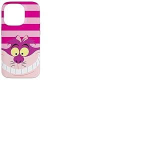 Coque pour iPhone 14 Pro Disney Alice au pays des merveilles Chat du Cheshire Rose rayé