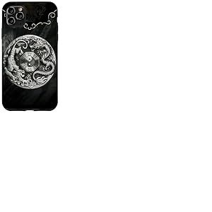 Graphique esthétique du Dragon et du Tigre Yin et Yang Coque pour iPhone 11 Pro Max