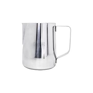 NERTHUS FIH 1458 Pichet à lait en acier inoxydable de 600 ml, avec mesures en ml et en onces, idéal pour le café, le cappuccino et le latte art.