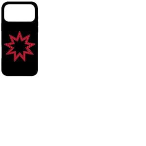 Symbole de l'&eacute;toile de Foi Baha'I &Eacute;TOILE &Agrave; 9 Points Coque pour iPhone 17 Pro Max
