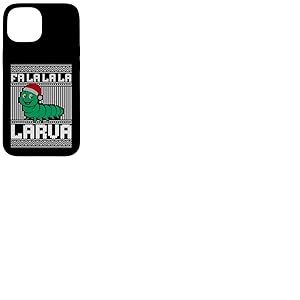 Pull moche Fa la Larva, pull de Noël rigolote Coque pour iPhone 15