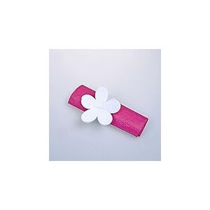 Deko und Band Rond de Serviette en Feutre – Fleur – Blanc – Lot de 12–23 x 8 cm – 56003 00