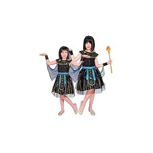 WIDMANN MILANO PARTY FASHION - Costume de reine égyptienne pour enfants, robe, Cléopâtre, pharaon, Anubis, souveraine, déesse