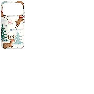 Aquarelle esthétique sur Le thème du Renne de Noël Coque pour iPhone 17 Pro