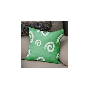 BonaMaison Housse de Coussin Motif, Vert pétrole et Blanc Taie d'oreiller pour Lit Voiture Canapé Maison Salon Chambre, Décoration D'intérieur, 43x43cm - Conçu et Fabriqué en Turquie