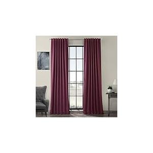 moitié Prix Drapes Boch-134308 Rideau Occultant – 84, Aubergine, 50 x 108