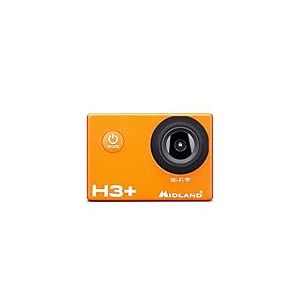 Midland - Camera Sport H3+ Camescope Caméra Video Moto Full HD avec Stabilisateur, Wi-Fi et Dashcam, Dash Cam 16MP - Appareil Photo Sous Marin avec Fonction de Détection de Mouvement, Etui Étanche 30m