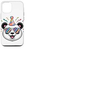Panda Ours Chapeau De Fête D’Anniversaire Lunettes De Soleil Coque pour iPhone 12/12 Pro