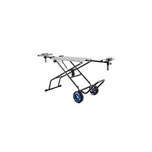 Evolution Power Tools, Support MCS, Support pour scie à onglet avec assistance Powerlift | Châssis en acier robuste, roues tout-terrain, compatible avec Evolution S355CPS, R355CPS