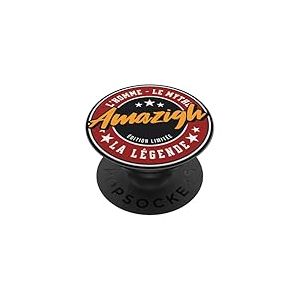 Amazigh Homme Mythe Légende Idée-cadeau Kabyle Humour PopSockets PopGrip Adhésif