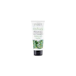 VIANEK Exfoliation du visage normalisée Le corindon doux et crémeux exfoliant a été conçu pour les peaux grasses avec des imperfections. Cosmétique naturel végétalien taille 70 g.
