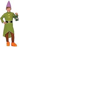 FIESTAS GUIRCA Déguisement de nain de conte de fées pour garçon - Déguisement de gnome de la forêt pour enfant 10-12 ans