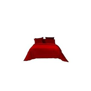 Jenny Sesal Parure de lit en Velours Sophia Doux et &eacute;l&eacute;gant Velours sur Le Dessus et Microfibre - Parure de lit avec Housse de Couette et taies d'oreiller (Double, Bordeaux)