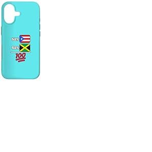 Drapeau jama&iuml;cain Plus Porto-ricain Patrimoine Cadeau Coque pour iPhone 17