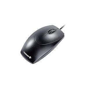 CHERRY WheelMouse, Souris Filaire, Design Symétrique pour Droitiers et Gauchers, Capteur Optique, Port USB, Adaptateur PS/2 inclus, Noir