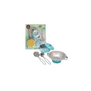 ODS - Maisonelle - Lot de 5 casseroles en m&eacute;tal, avec passoire et 2 ustensiles de Cuisine, 5 pi&egrave;ces, &acirc;ge recommand&eacute; 3 +