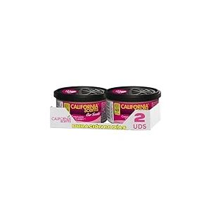 California Car Scents 8000034 Lot de 12 boîtes parfumées pour Voiture Parfum Cerise avec 2 couvercles, Violet