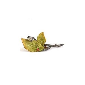 Top Collection Jardin Féérique Miniature et Terrarium Little Bird et Coccinelle sur Feuilles, Mini