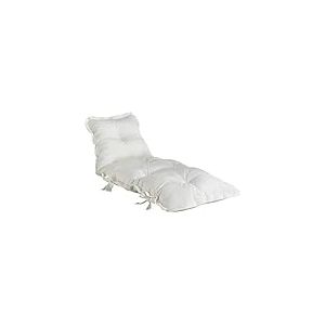 Karup Design Sit and Sleep Out Fauteuil Lounge d'ext&eacute;rieur avec rev&ecirc;tement en Tissu Dralon r&eacute;sistant &agrave; la salet&eacute; et imperm&eacute;able Blanc 75 x 65 x 30 cm