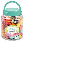moses. Grandes perles en bois à enfiler, 75 perles colorées et 5 cordons à enfiler, jeu Montessori pour enfants à partir de 3 ans, multicolore