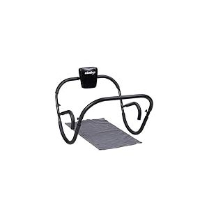 Relaxdays AB Roller Fitness Crunch Trainer appareil d’entraînement musculation maison muscles abdominaux HxlxP: 66 x 70 x 70 cm, noir