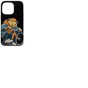 Look Capybara Cool avec v&eacute;lo pour gar&ccedil;ons et Filles Coque pour iPhone 13 Pro