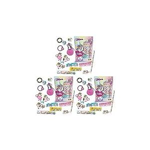 CRAZE Unicorn Surprise Bag Pochette Petits Cadeaux & Fournitures Scolaire Licorne Fille Cadeau Anniversaire Enfant 12376, Multicolore (Lot de 3)