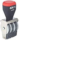 Colop 108626 Dateur 04000, Fran&ccedil;ais, 4 mm Noir/Rouge 6 x 5 x 2 cm