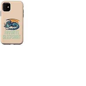 Chemise de Nuit Dragon Sleeping Favorite dr&ocirc;le pour Hommes, Femmes et Enfants Coque pour iPhone 11