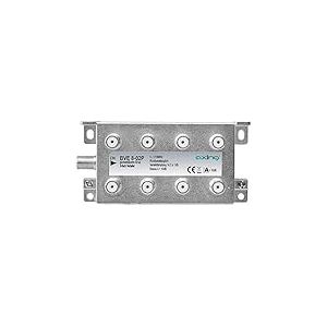 Axing BVE 8-02P Répartiteur BK 8 Voies pour télévision par câble multimédia numérique 5-1218 MHz Connecteur F en métal