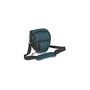 PEDEA Sacoche pour Appareil Photo *Fashion* Petrol 17 x 20 x 13cm (LxHxP) - pour réflex - Sacoche pour Appareil Photo Petite Taille - Sac à bandoulière pour caméra - pour Appareil système