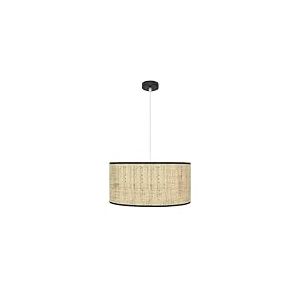 VoltShine Suspension noire de canisse 2 x E27, dimensions 50 x 50 cm, idéale pour l'éclairage décoratif dans les espaces intérieurs.