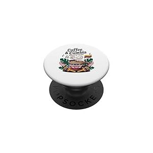 Drapeau Colombie Café Garçons Filles Colombian Gear Drapeau Columbia PopSockets PopGrip Adhésif
