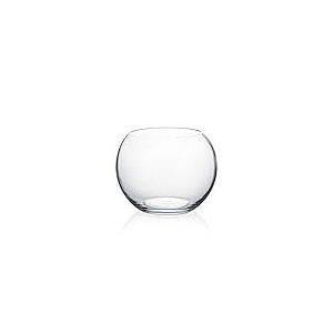 WGV VBW0006A Vase en Verre, diamètre 15,2 cm, Hauteur 11,4 cm, Largeur Ouverte 10,2 cm, (Plusieurs Tailles au Choix), Pot de Fleurs Transparent à Bulles pour Terrarium, Aquarium pour Mariage,
