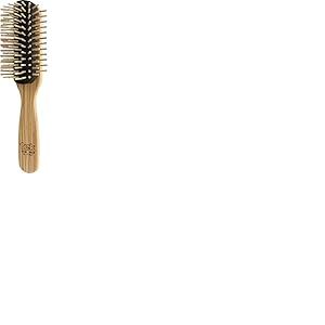 Tek grande brosse amovible à cheveux rectangulaire en bois de frêne avec les picots longs - 100% fabriquée en Italie