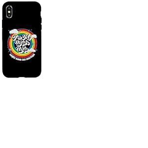 Je suis la Femme de ma Femme Gay Marriage Equality LGBT Coque pour iPhone X/XS