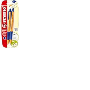 Stabilo pointball Lot de 2 Stylos-billes rétractables
