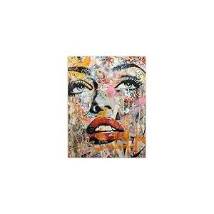Artery8 Vintage Pop Art Portrait Street Art Graffiti Living Room Large Wall Art Poster Print Thick Paper 18X24 Inch