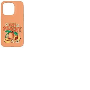 Just Peachy Cute Summer Fruit Rétro Esthétique Peach Beach Coque pour iPhone 15 Pro