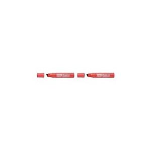 Pentel N50XL-B Marqueur Permanent XL Pointe Biseaut&eacute;e, Rouge (Lot de 2)