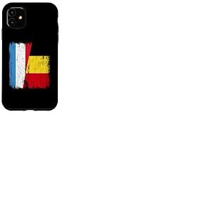 Maillot belge luxembourgeois demi drapeau belge luxembourgeois Coque pour iPhone 11