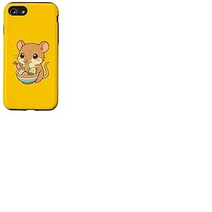Shinto Shrew Mangeant Ramen Nouilles Kawaii Mignon Dr&ocirc;le Coque pour iPhone SE (2020) / 7/8