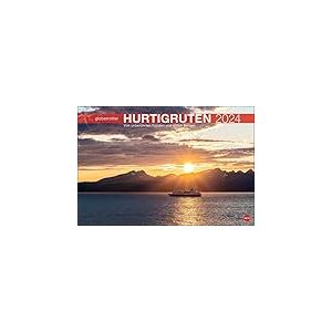 Hurtigruten Globetrotter Calendrier 2024 Croisière vers le Cap Nord dans un superbe calendrier photo grand format Fjords, scènes et montagnes idylliques (Heye Globetrotter Calendrier de voyage Heye